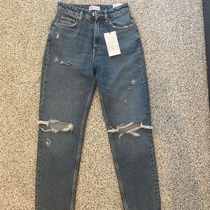 Zara Classic Mom Fit Jeans- Brand New!